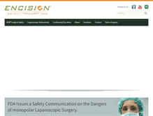 Tablet Screenshot of encision.com